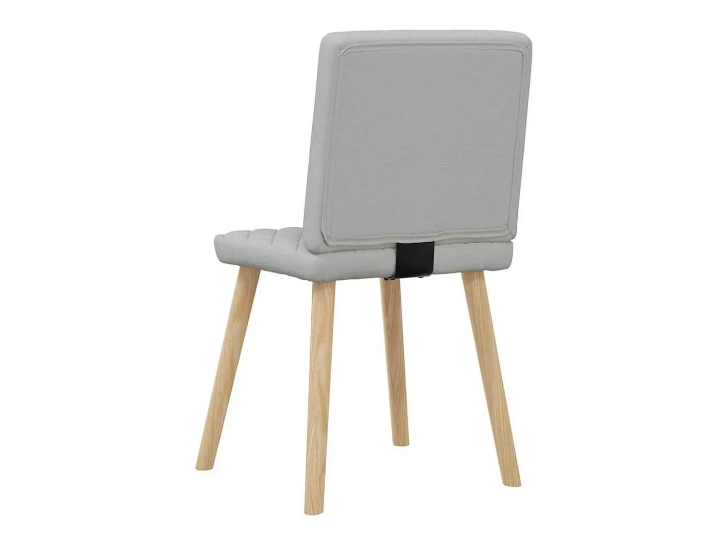 Sillas de comedor 2 unidades tela gris nube