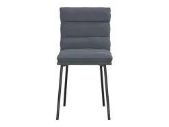 Sillas de comedor 4 unidades terciopelo gris oscuro