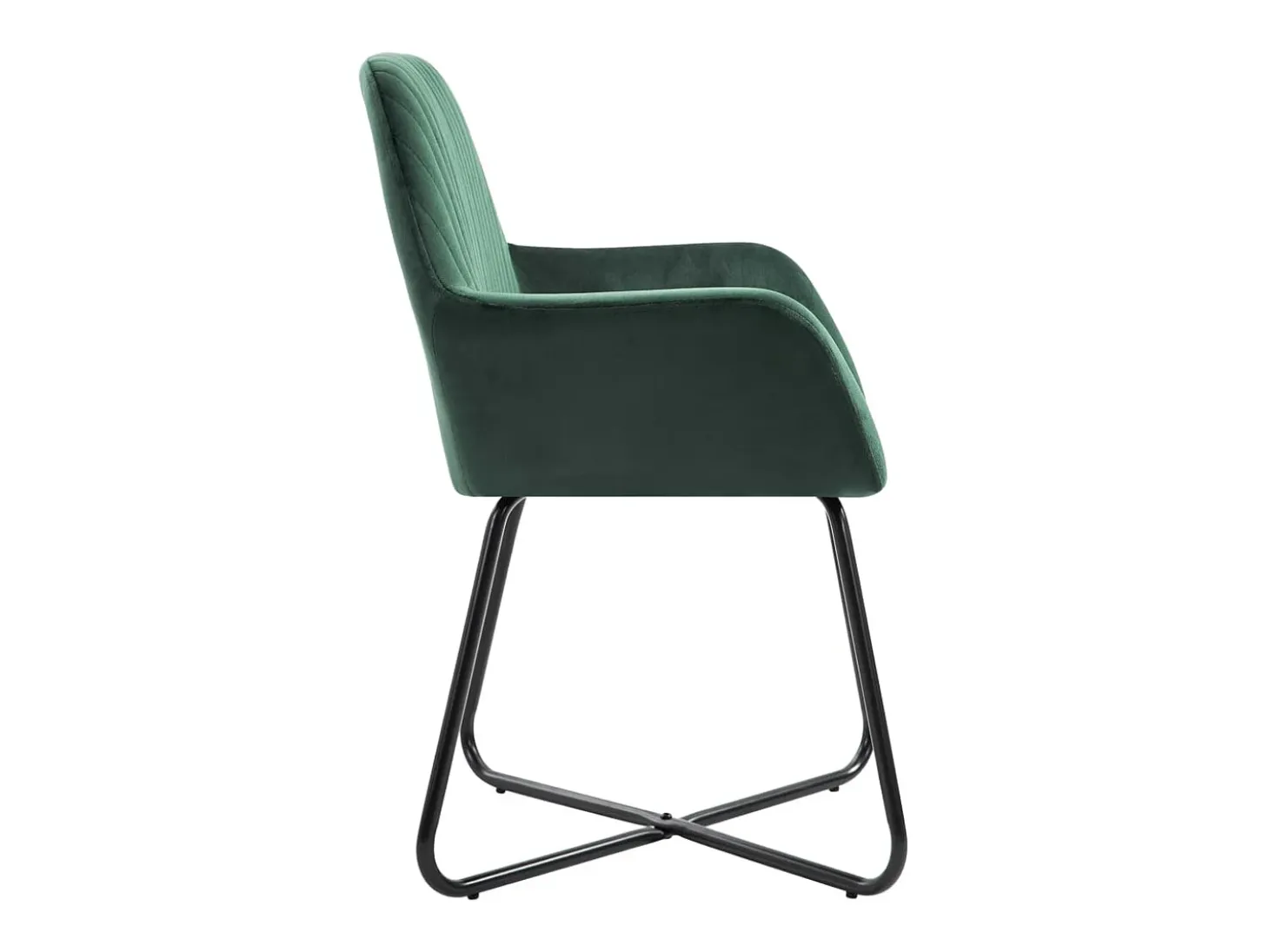 Sillas de comedor 2 unidades terciopelo verde