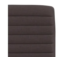 Sillas de comedor 2 unidades tela marrón oscuro