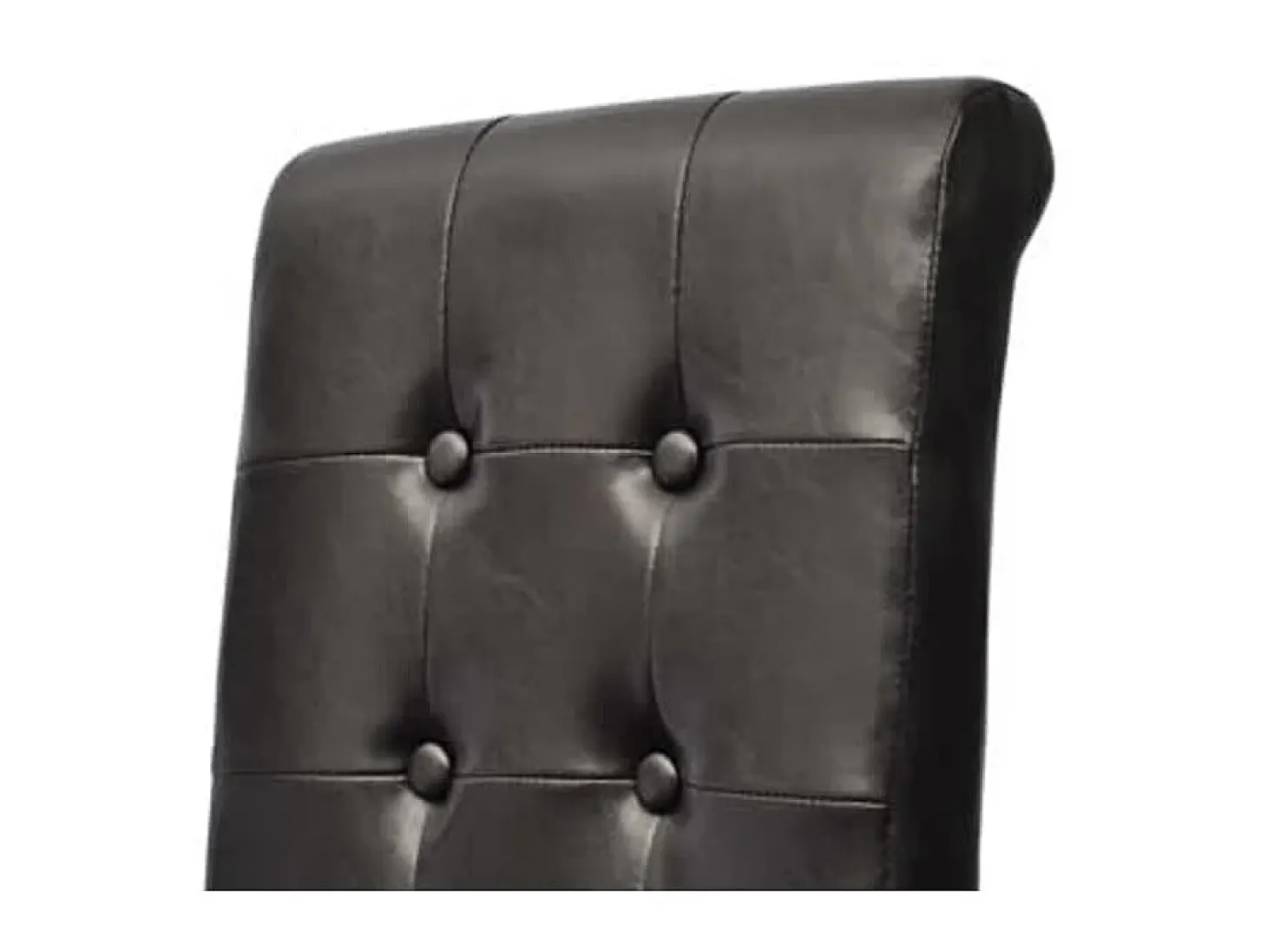 Sillas de comedor 2 unidades cuero sintético marrón ES24968