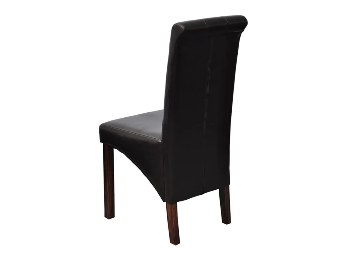 Sillas de comedor 2 unidades cuero sintético marrón ES24968