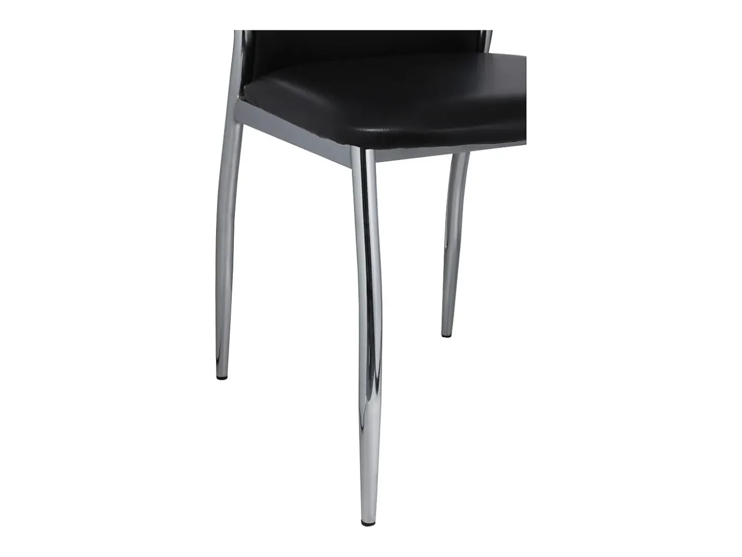 Sillas de comedor 2 unidades cuero sintético negro