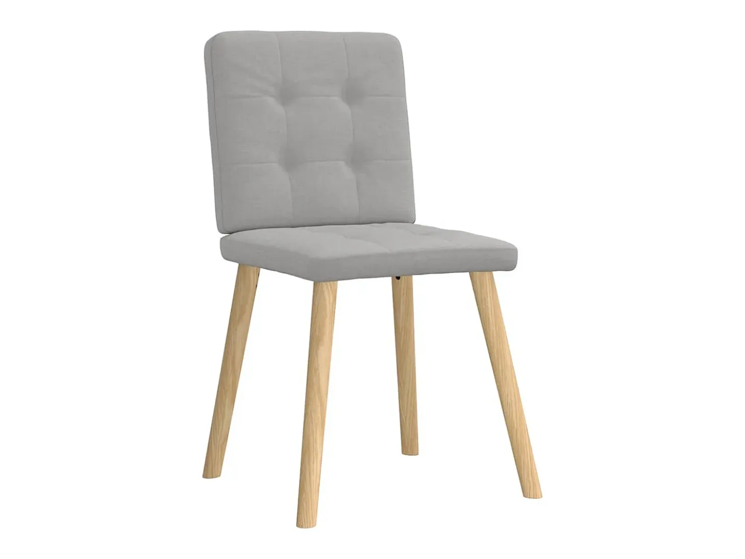 Sillas de comedor 6 unidades tela gris nube