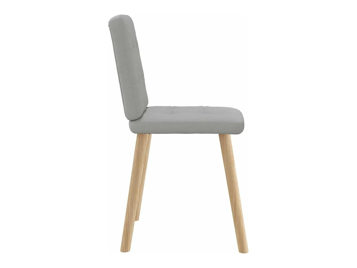 Sillas de comedor 6 unidades tela gris nube