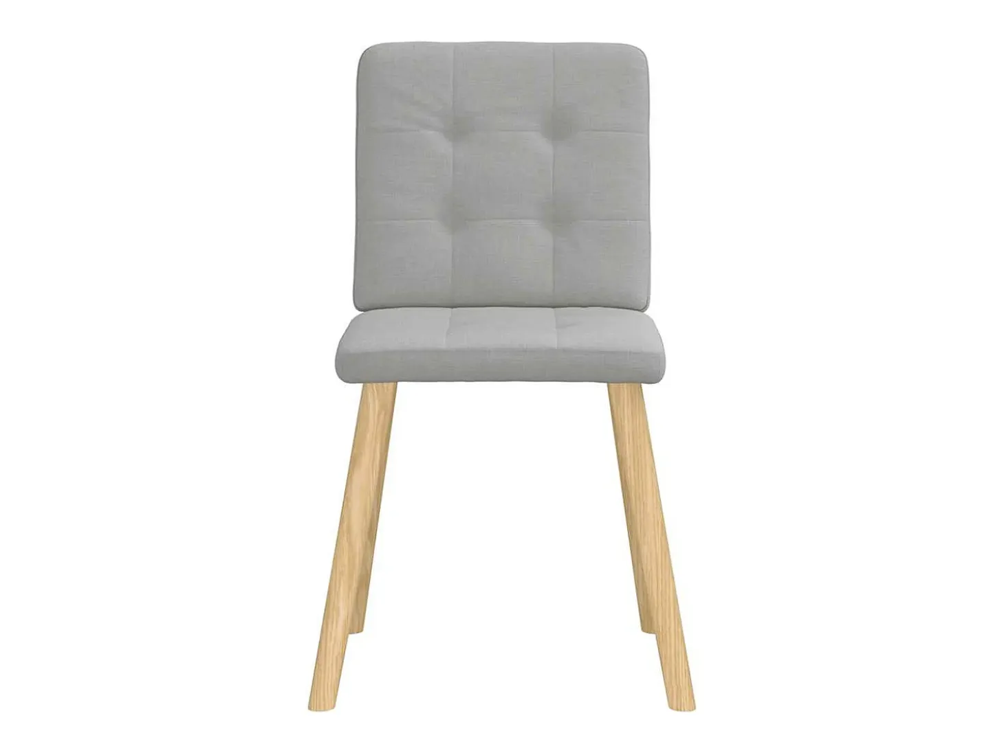 Sillas de comedor 6 unidades tela gris nube