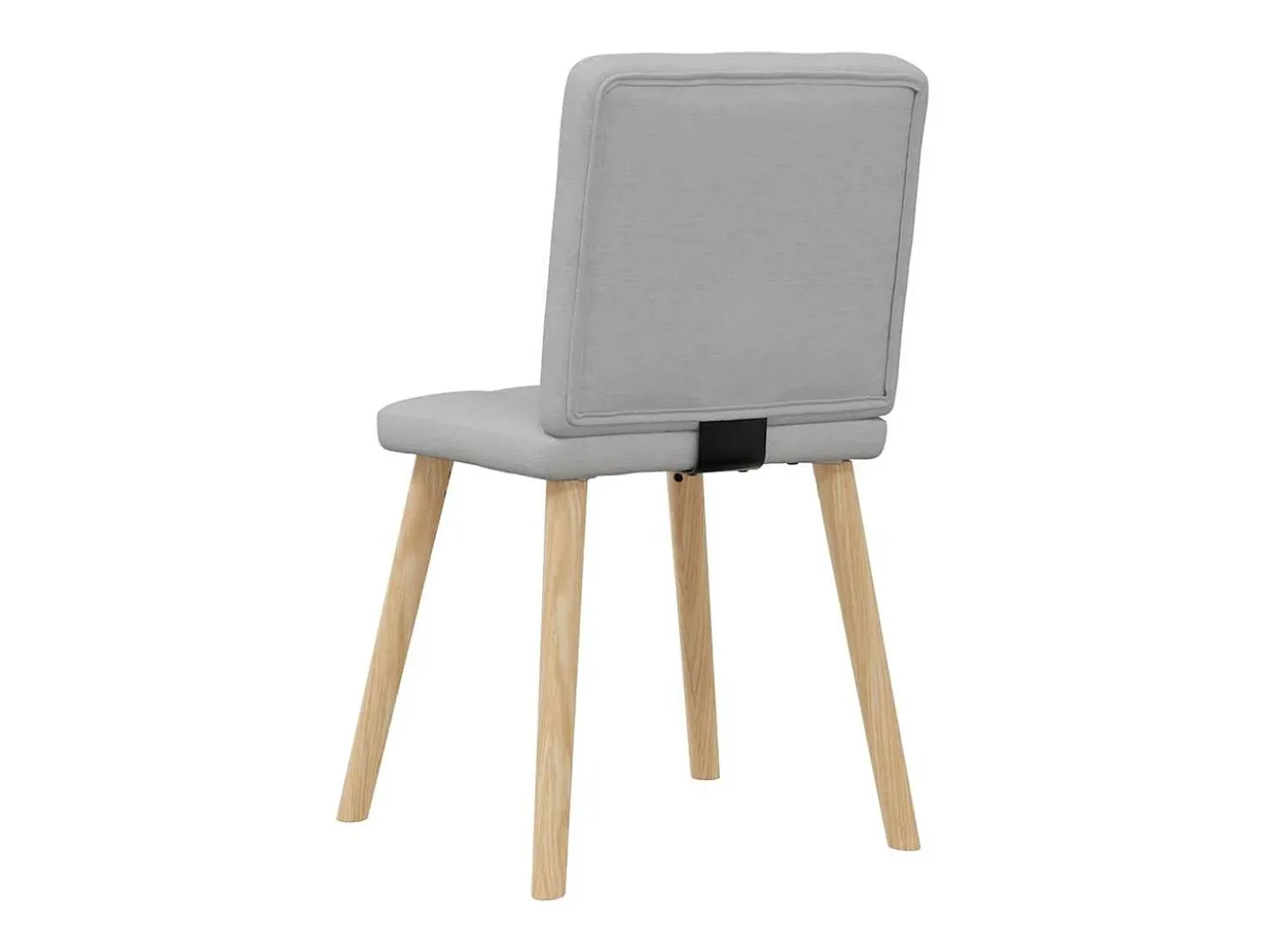 Sillas de comedor 6 unidades tela gris nube