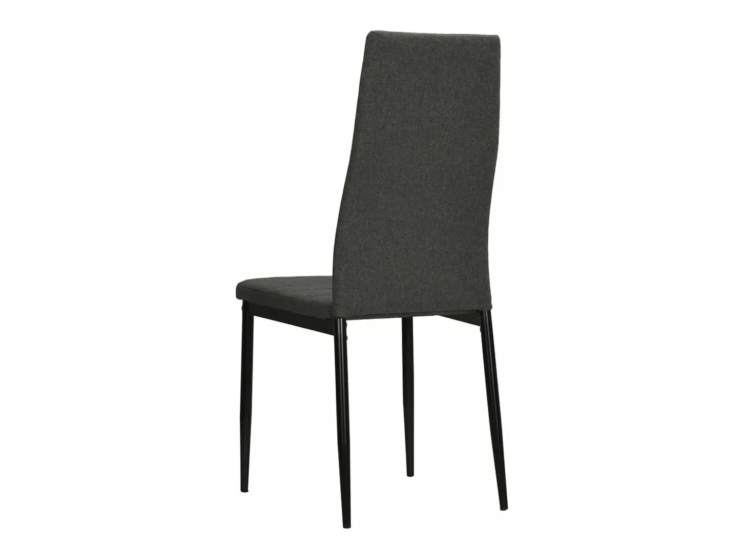 Sillas de comedor 4 unidades tela gris oscuro