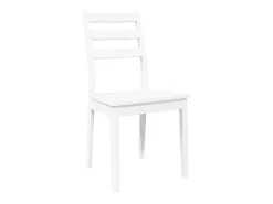 Sillas de comedor 2 unidades madera maciza de caucho blanco