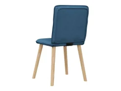 Sillas de comedor 2 unidades tela azul