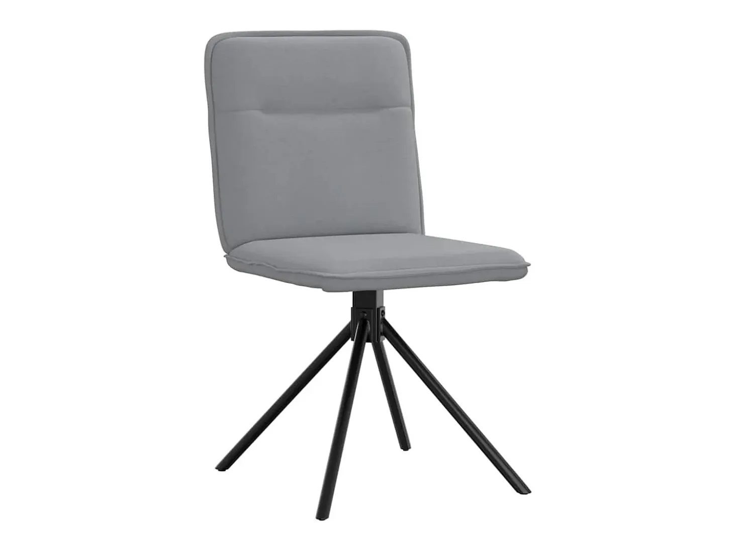 Sillas de comedor 6 unidades de tela gris claro