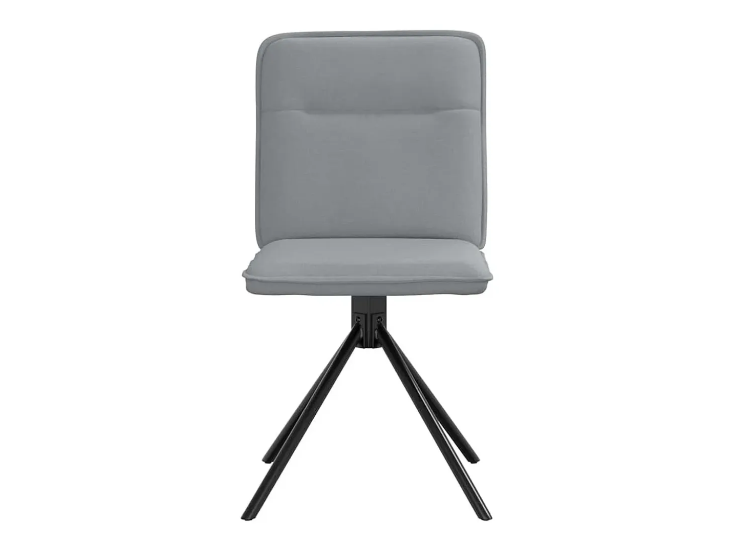 Sillas de comedor 6 unidades de tela gris claro