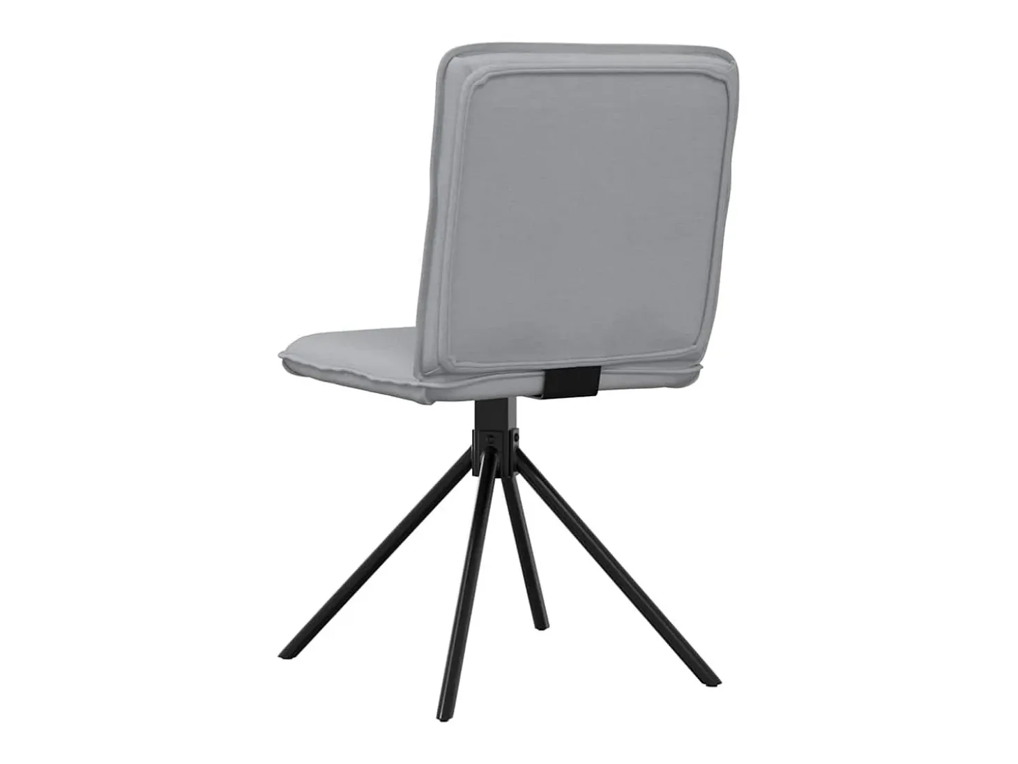 Sillas de comedor 6 unidades de tela gris claro