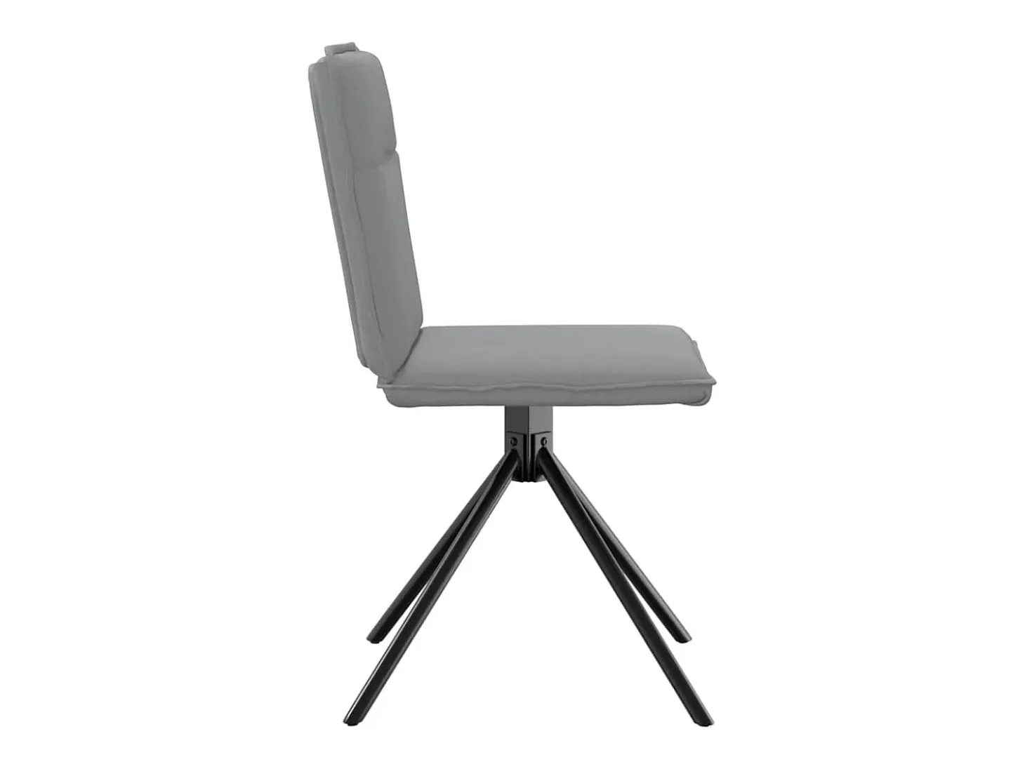 Sillas de comedor 6 unidades de tela gris claro