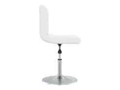 Sillas de comedor 6 unidades cuero sintético blanco