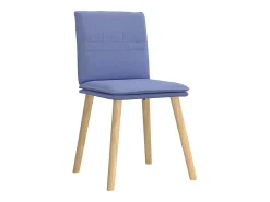Sillas de comedor 2 unidades tela azul jeans