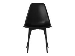 Sillas de comedor 6 unidades negras PP