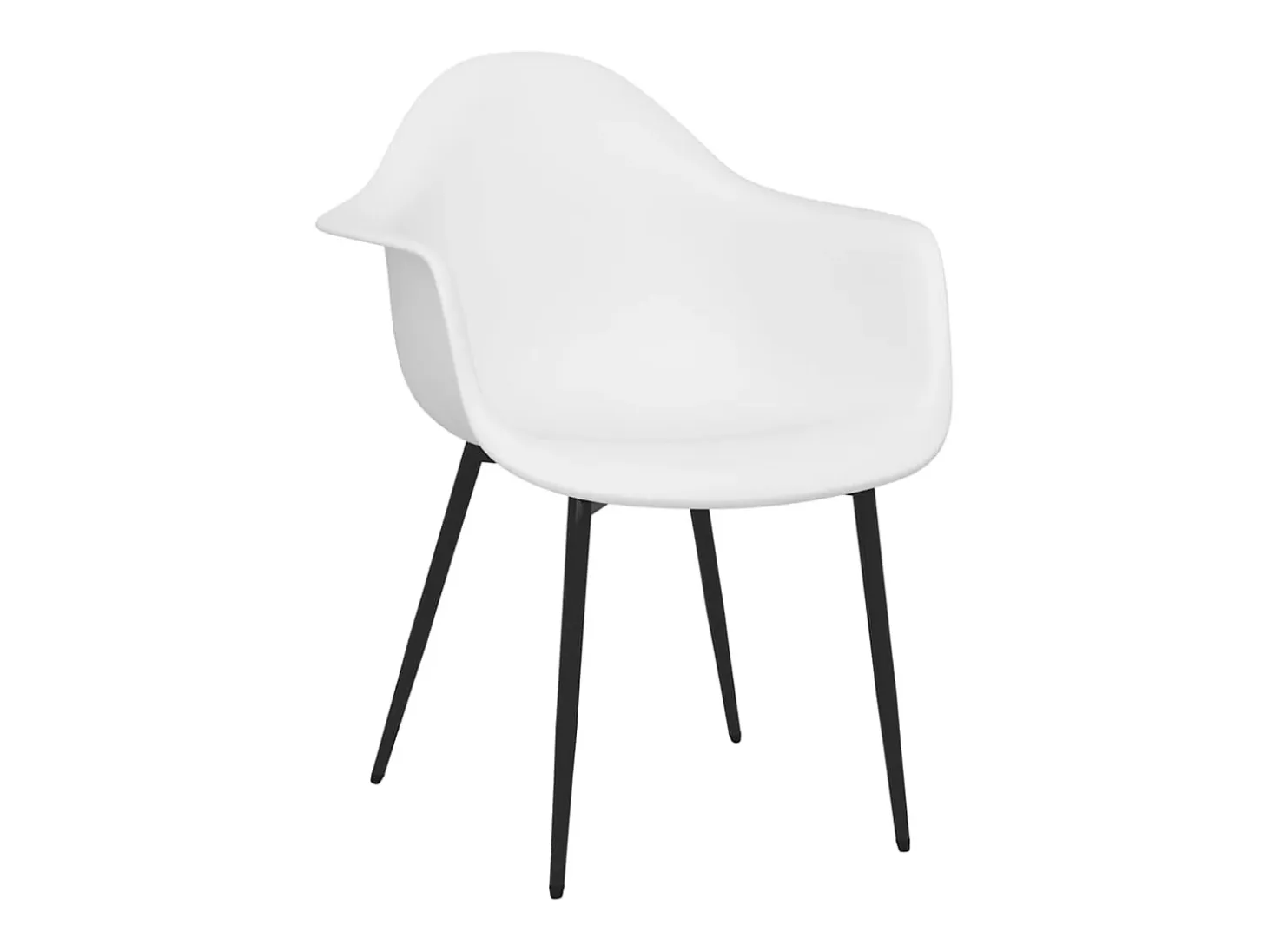 Sillas de comedor 6 unidades blancas PP