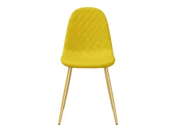 Sillas de comedor 2 unidades terciopelo amarillo mostaza