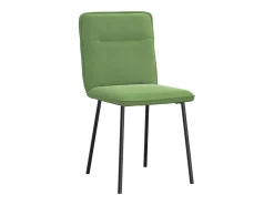 Sillas de comedor 4 unidades terciopelo verde claro