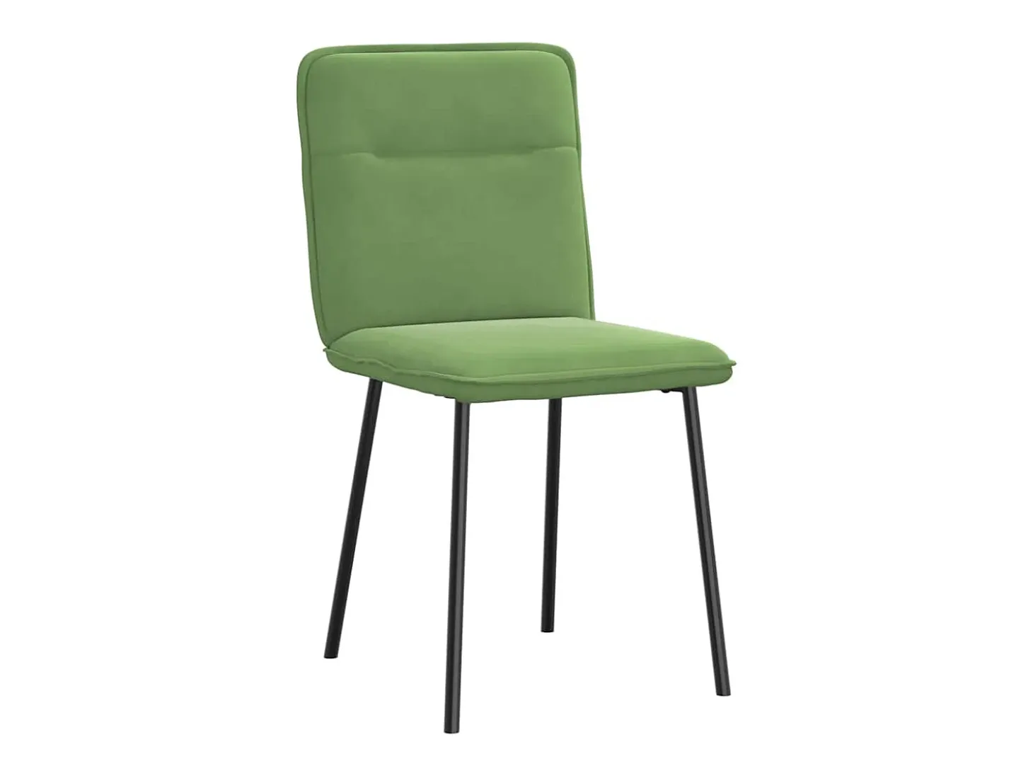 Sillas de comedor 4 unidades terciopelo verde claro