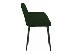Sillas de comedor 2 unidades terciopelo verde oscuro