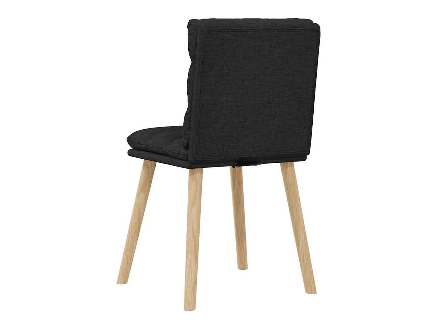 Sillas de comedor 4 unidades tela negras