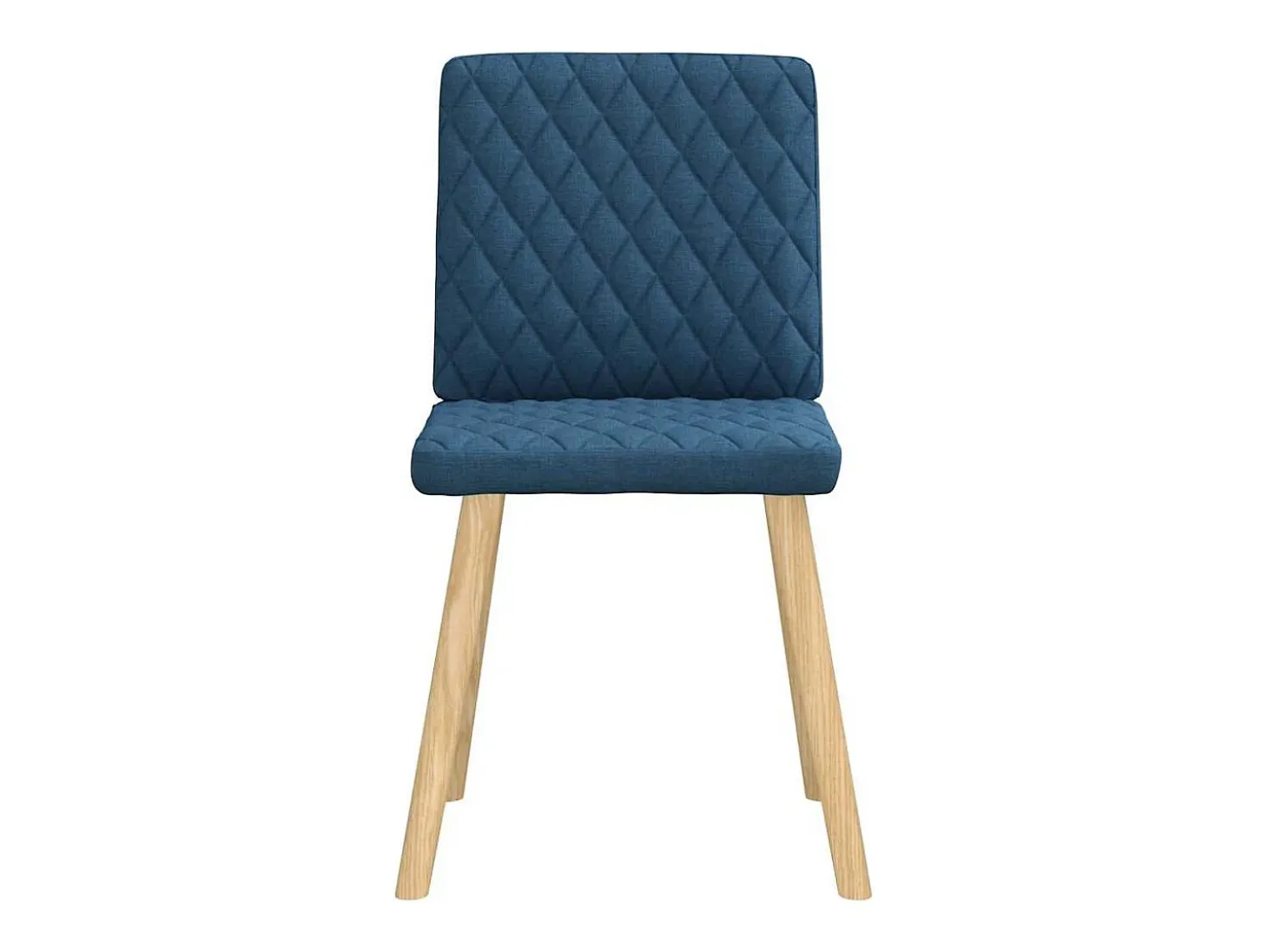 Sillas de comedor 6 unidades tela azul