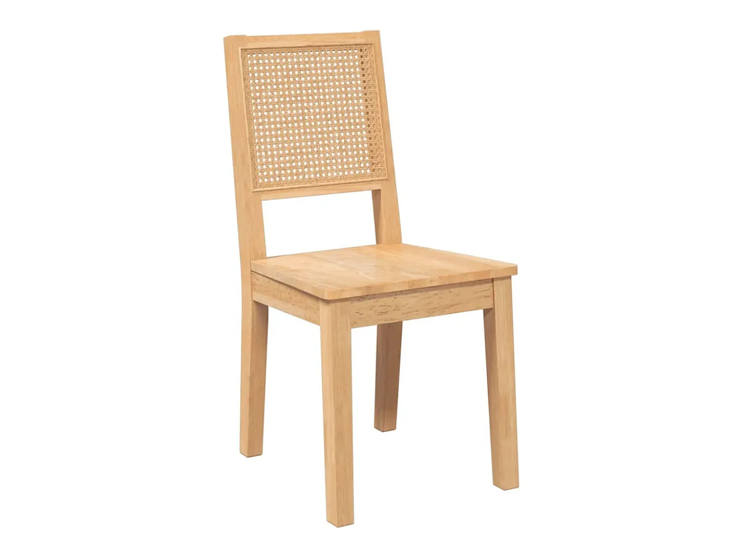 Sillas de comedor 2 unidades madera maciza de caucho