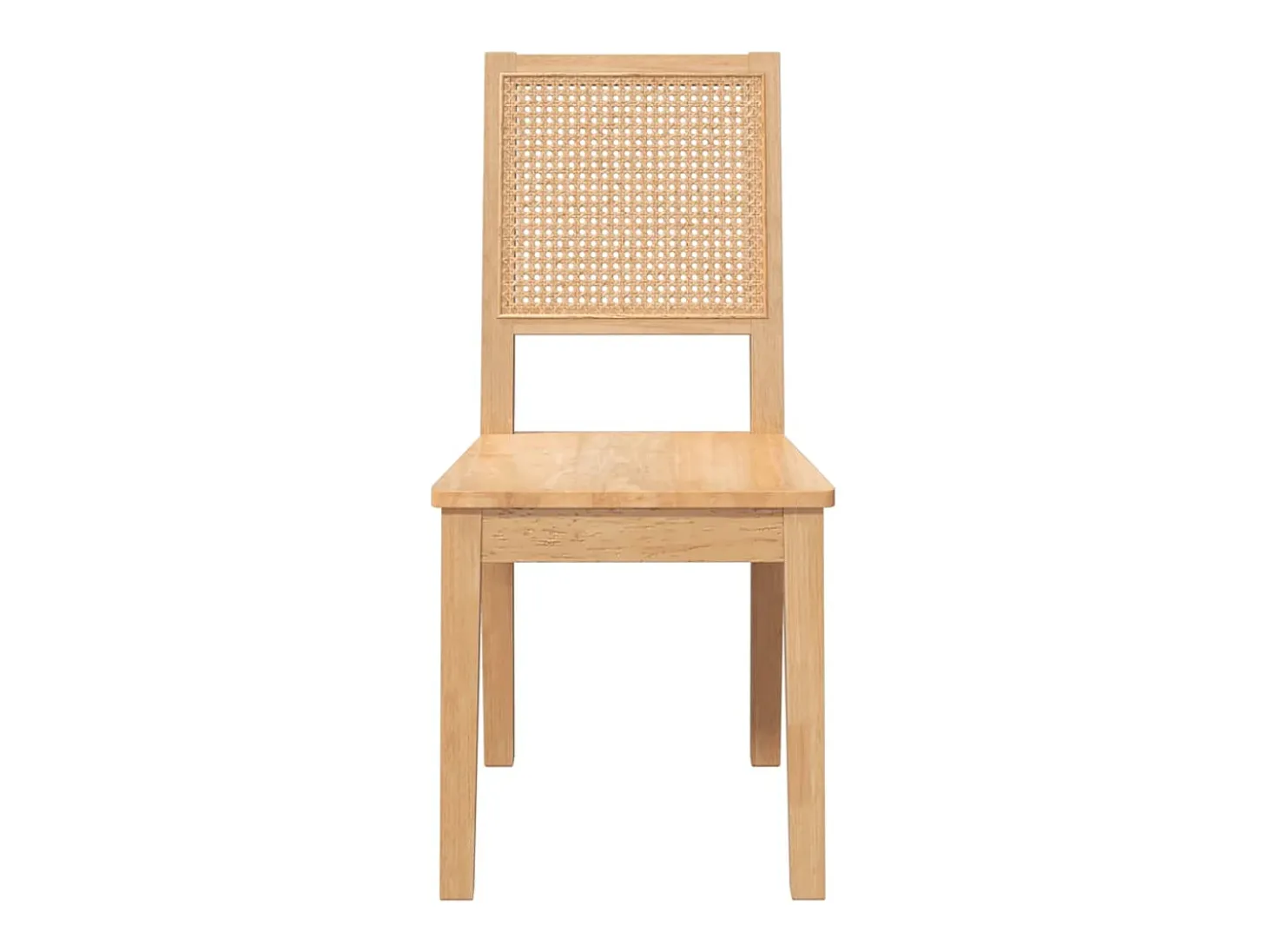 Sillas de comedor 2 unidades madera maciza de caucho