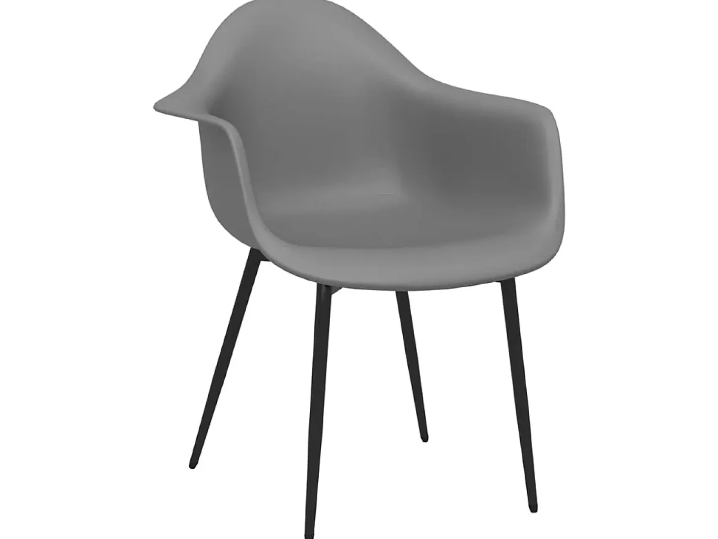 Sillas de comedor 2 unidades gris PP ES16736