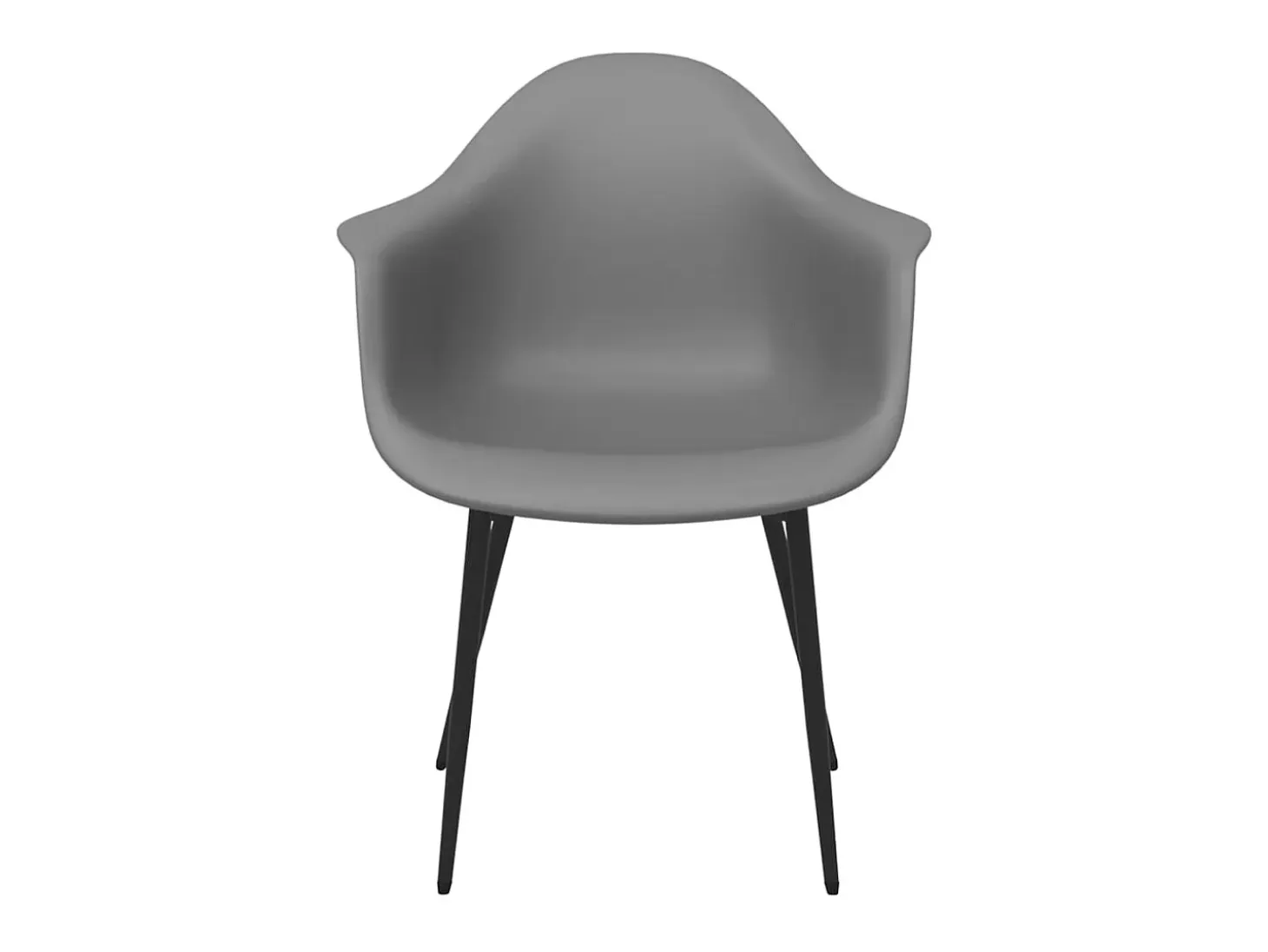 Sillas de comedor 2 unidades gris PP ES16736