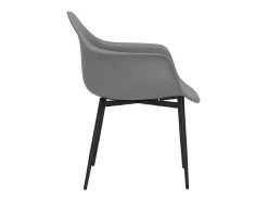 Sillas de comedor 2 unidades gris PP ES16736