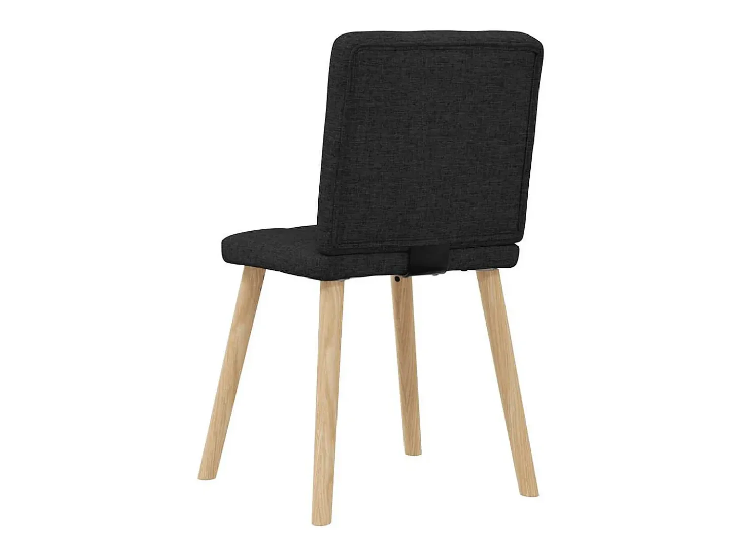 Sillas de comedor 2 unidades tela negro