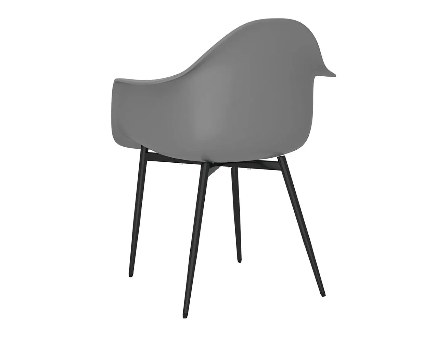 Sillas de comedor 6 unidades gris PP