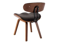 Sillas de comedor 2 unidades madera curvada y tela gris