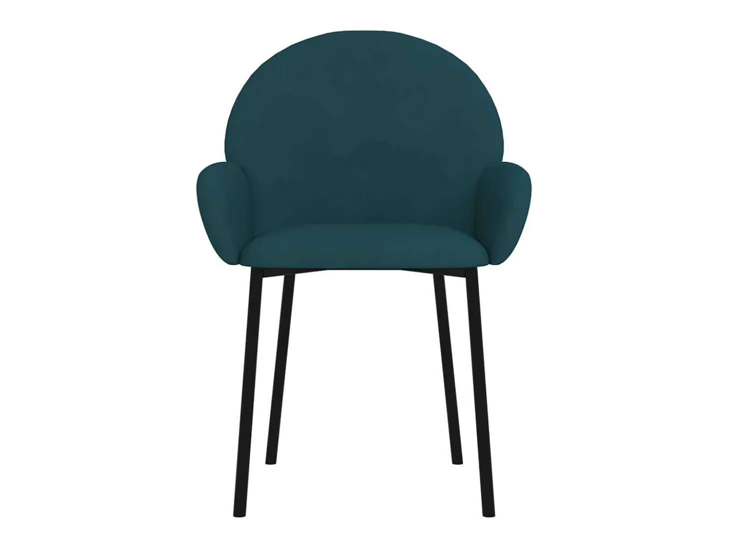 Sillas de comedor 2 unidades terciopelo azul
