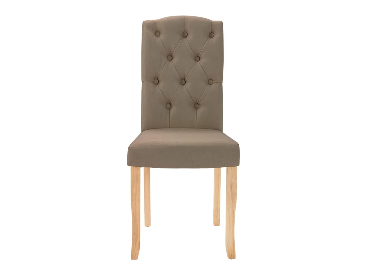 Sillas de comedor 4 unidades tela gris taupé