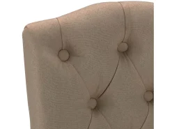 Sillas de comedor 4 unidades tela gris taupé