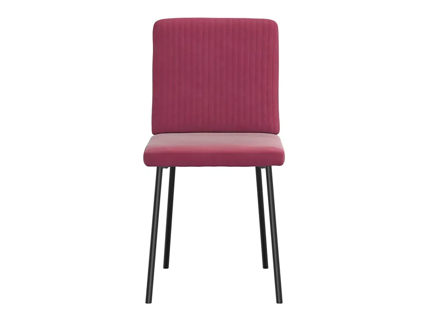 Sillas de comedor 6 unidades terciopelo rojo tinto