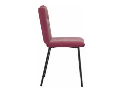 Sillas de comedor 4 unidades terciopelo rojo tinto