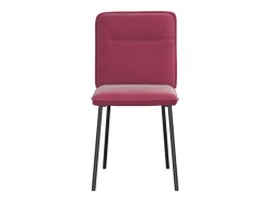 Sillas de comedor 4 unidades terciopelo rojo tinto