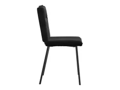 Sillas de comedor 4 unidades terciopelo negro