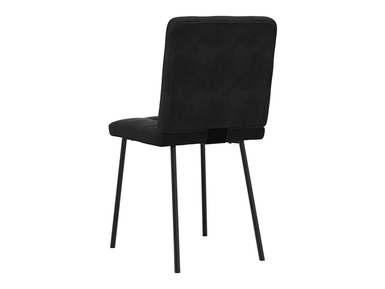 Sillas de comedor 4 unidades terciopelo negro