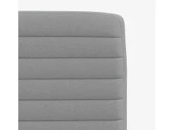 Sillas de comedor 4 unidades tela gris claro