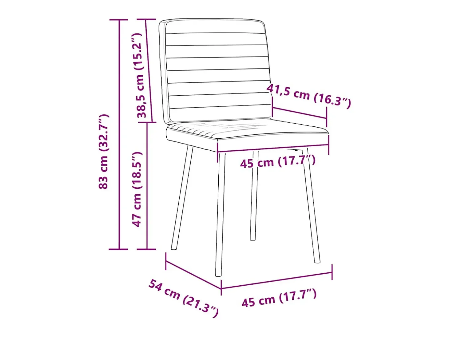 Sillas de comedor 2 unidades cuero sintético blanco