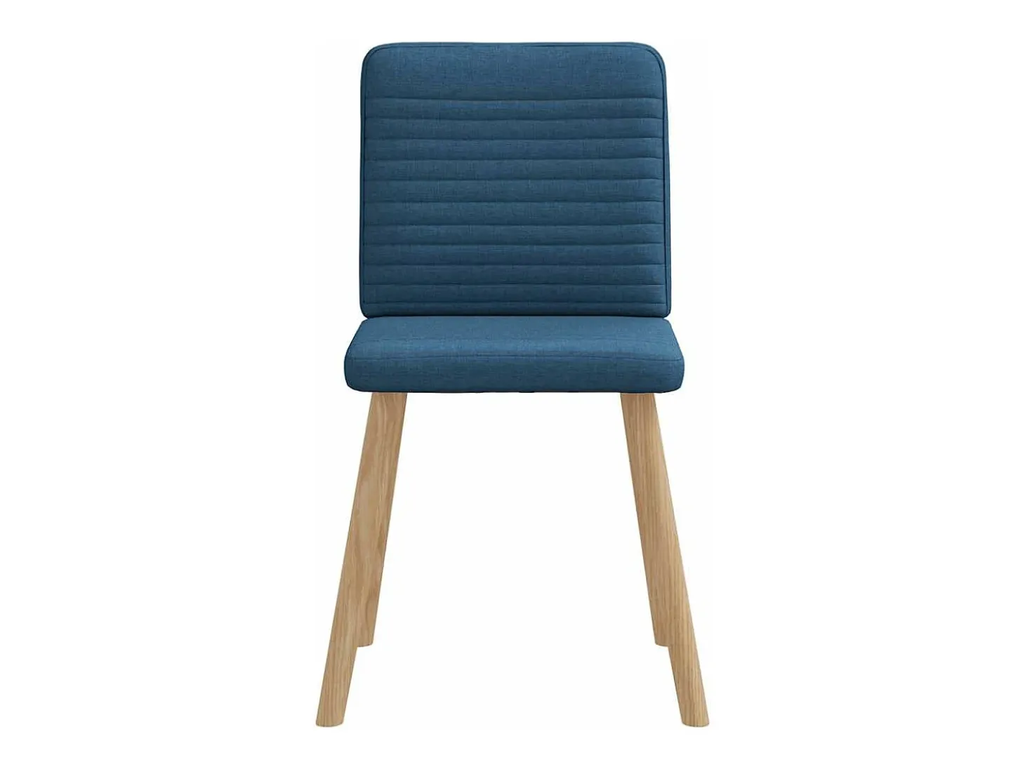 Sillas de comedor 6 unidades tela azul