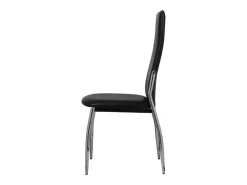 Sillas de comedor 6 unidades cuero sintético negro