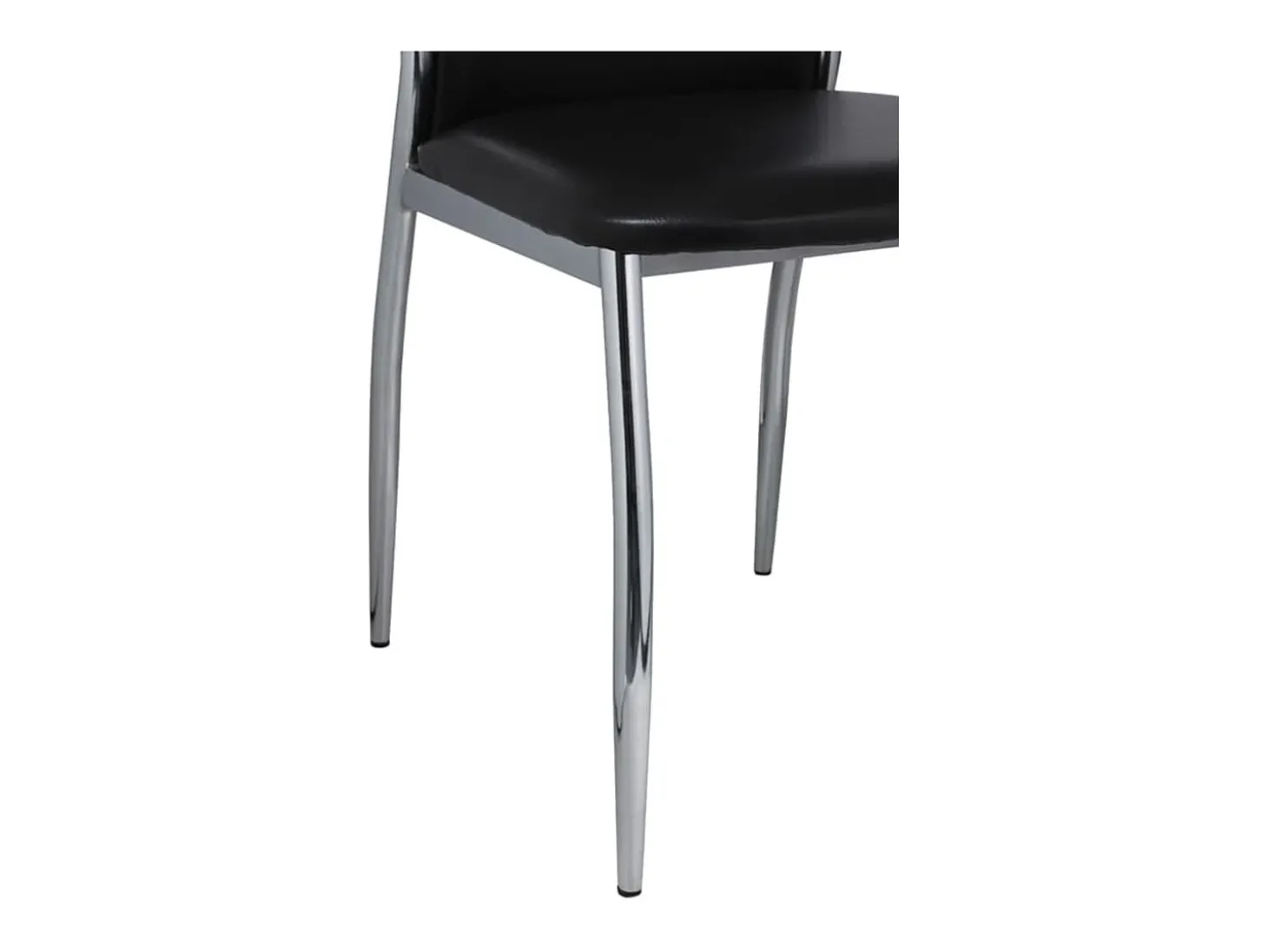 Sillas de comedor 6 unidades cuero sintético negro