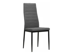Sillas de comedor 4 unidades tela gris claro